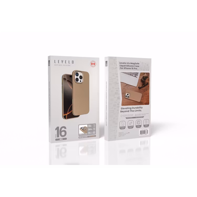 LEVELO IRIS MAGSAFE IPHONE 16 PRO LIQUID SILICONE CASE ROSE GOLD LVL-IMSC-16P-RSGD - Image 8