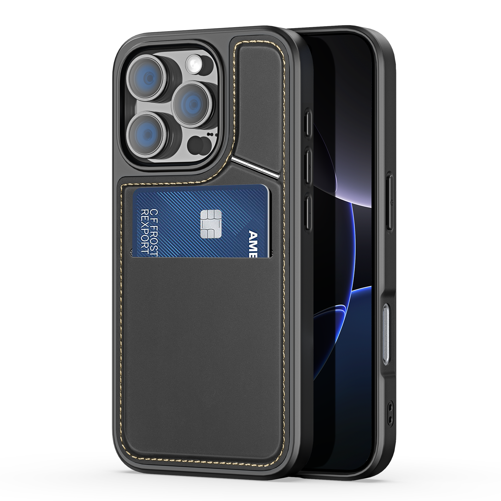 Enhance and protect your iPhone 16 Pro Max with the DUXDUCIS Rafi II Mag Case in sleek black (Model: RAFI-0071).