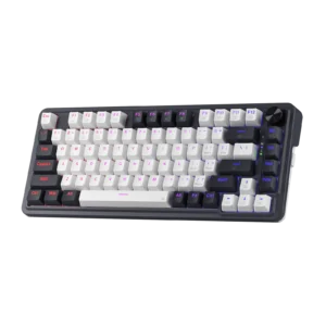Redragon 75% Wireless Gasket Gaming Keyboard – Sleek Design Meets Exceptional Performance (White/Black, K673WB RGB Pro)
