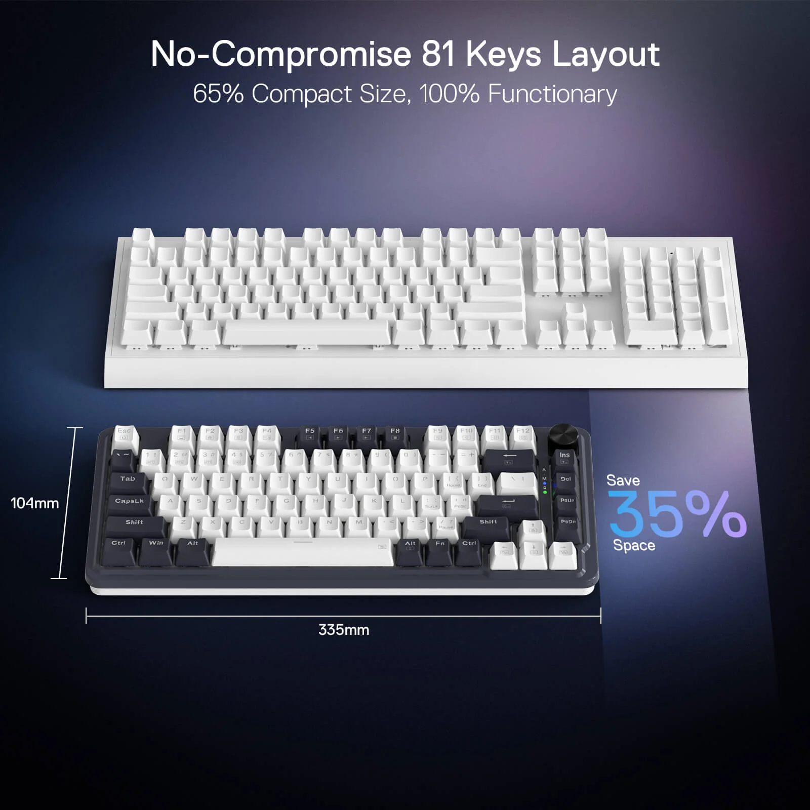 Redragon Ucal Pro Wired Gaming Keyboard (K673CPG-RGB-Pro) - Precision Performance with RGB Lighting - Image 4