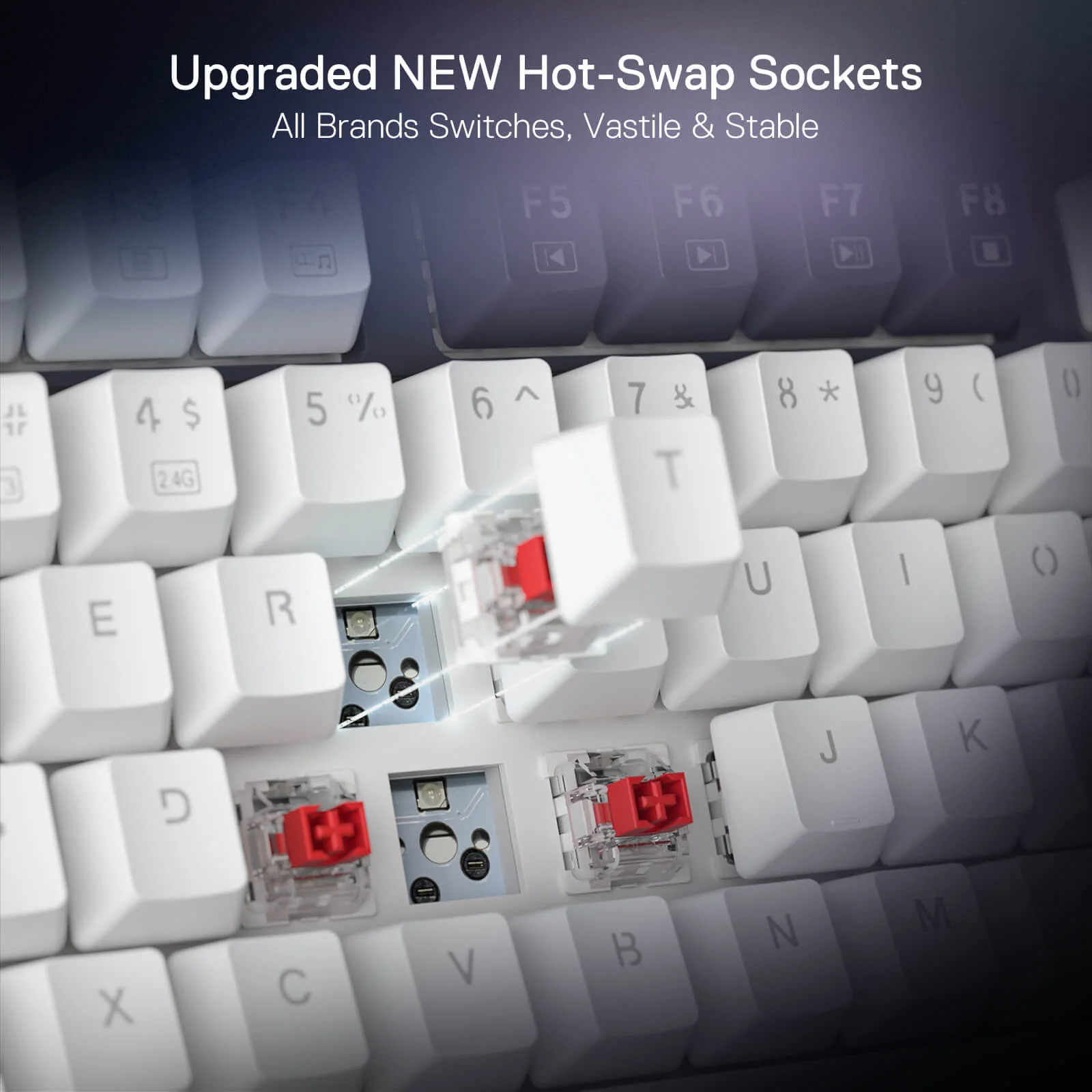 Redragon Ucal Pro Wired Gaming Keyboard (K673CPG-RGB-Pro) - Precision Performance with RGB Lighting - Image 8