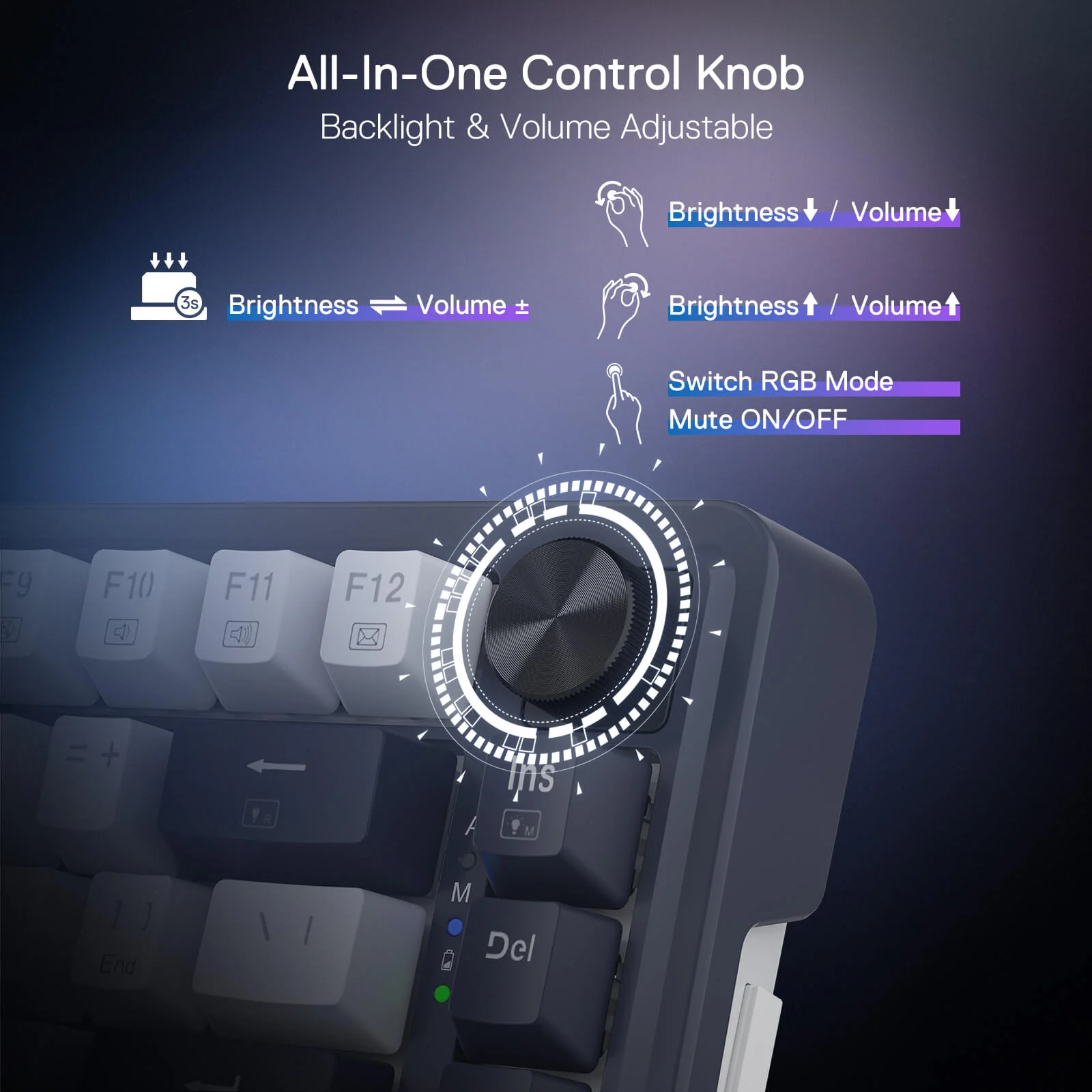 Redragon Ucal Pro Wired Gaming Keyboard (K673CPG-RGB-Pro) - Precision Performance with RGB Lighting - Image 9
