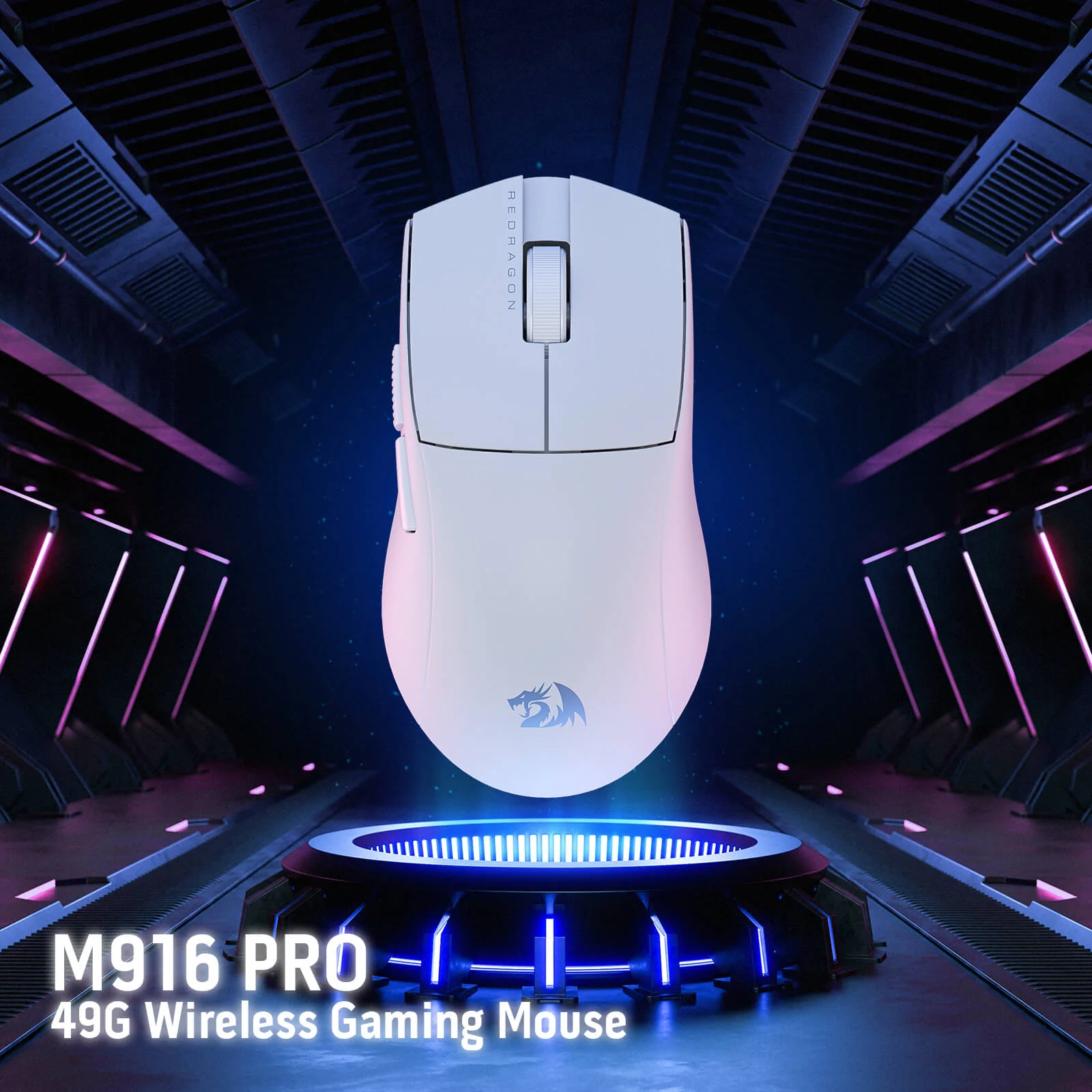 Redragon K1ng Pro M916 Wired Gaming Mouse – Precision, Power, and Style in White - Image 7