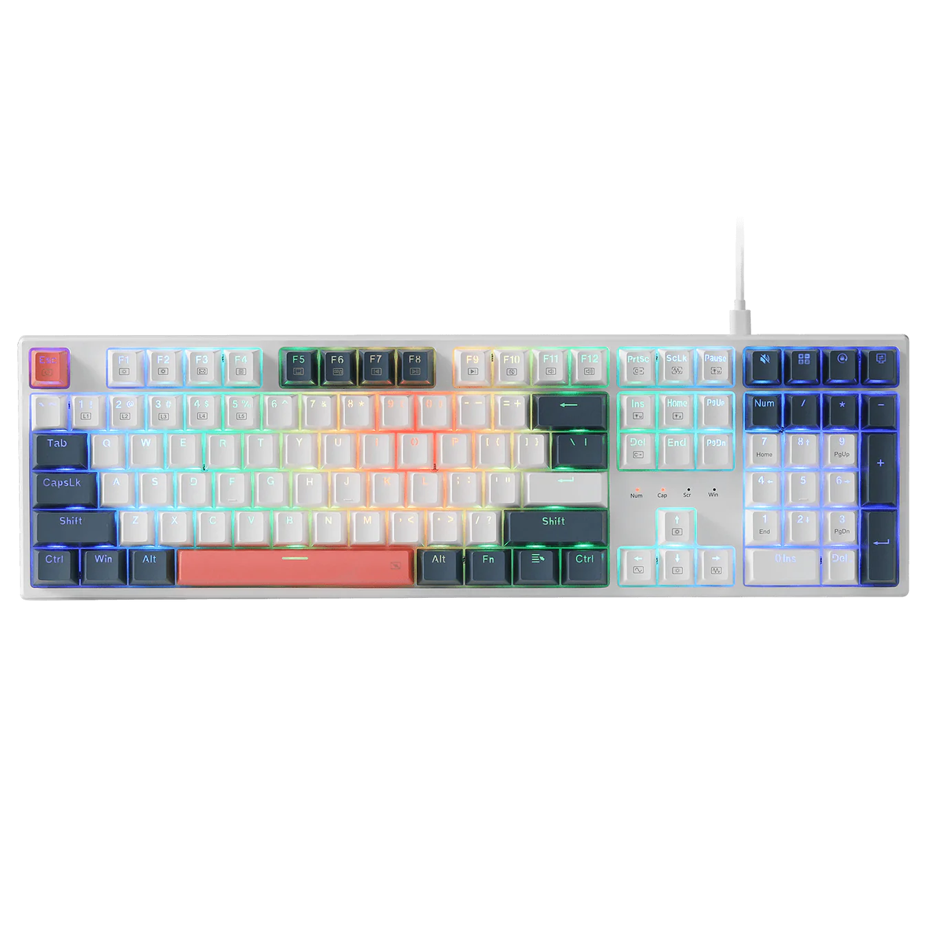 Unleash your gaming potential with the REDRAGON Trundle K668WBO-RGB