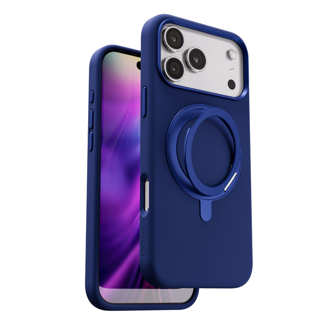 Blupebble RingFlex Case With MagSafe For iPhone 17 Pro Max Blue BP-IPRGFLX17MAX-BL