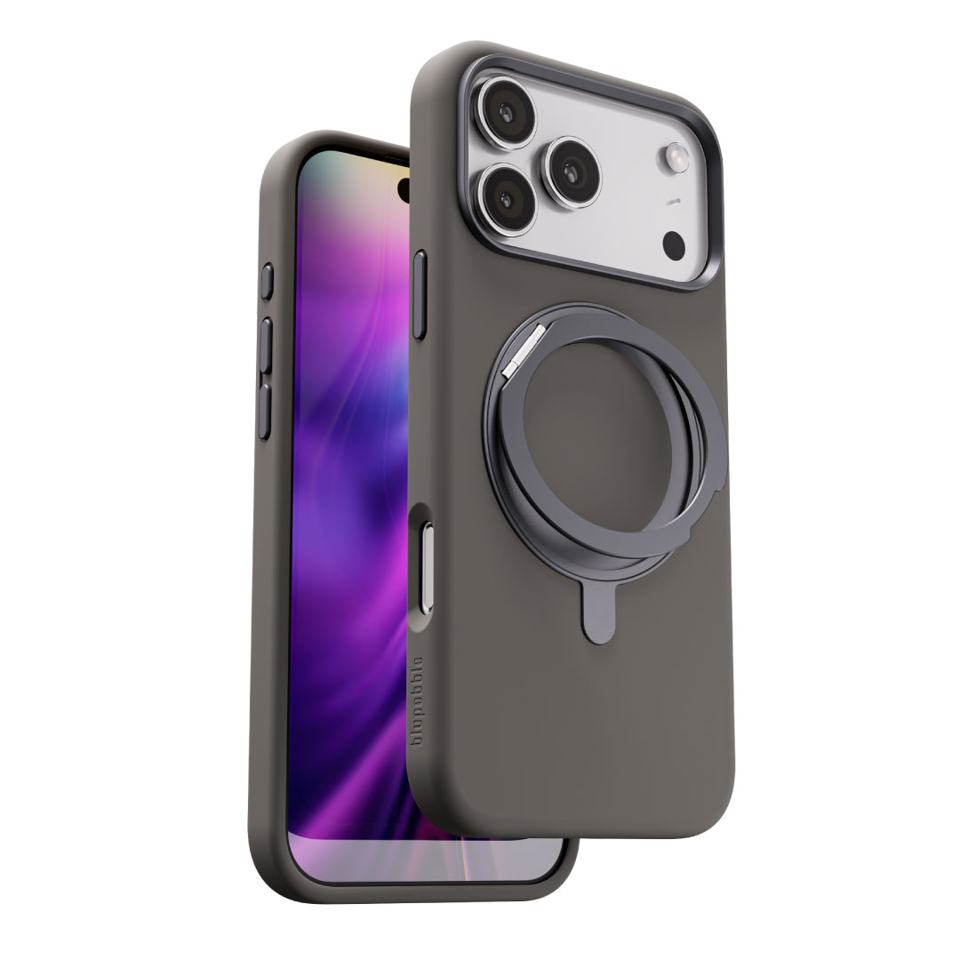 Blupebble RingFlex Case With MagSafe For iPhone 17 Pro Max Gray BP-IPRGFLX17MAX-GY