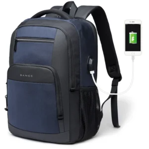 BANGE Backpack Durable Stylish Travel Laptop Bag Blue