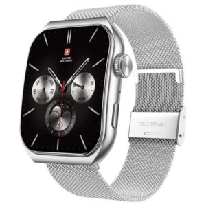 SWISS MILITARY ALPS 3 SILVER WATCH WITH STAINLESS STEEL STRAP SM-WAT-ALPS3-SLF-SLSTEELST