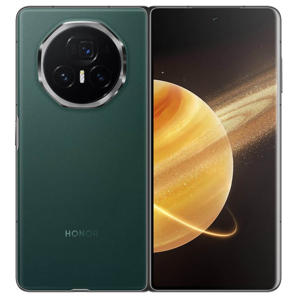 Unfold the future with the HONOR Magic V3 in a premium green finish.