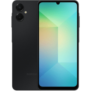 Unlock next-level mobile performance with the SAMSUNG Galaxy A06 5G (SM-A066E/DS) in classic Black.