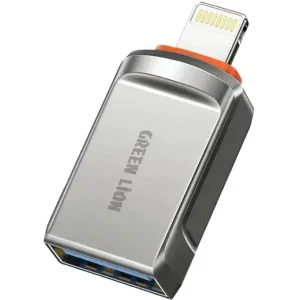 GREEN LION OTG ADAPTER USB A TO LIGHTNING GRAY GNOTGALTAGY