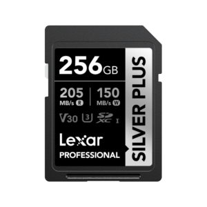 LEXAR PROFESSIONAL SILVER PLUS SDXC UHS-II CARDS 205MBPS-256GB LSDSIPL256G-BNNNG