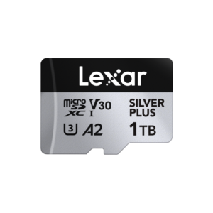 LEXAR PROFESSIONAL SILVER PLUS MICROSDXC UHS-I CARDS 205MB/S-1TB LMSSIPL001T-BNANG
