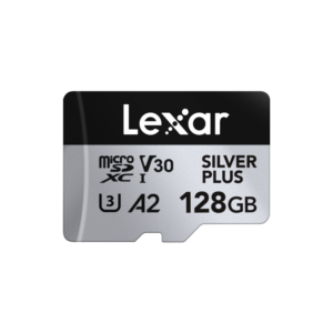 LEXAR SILVER PLUS 128GB MICRO SDXC UHS-I CARD (Up to 205MB/s Read, 150MB/s Write) LMSSIPL-128G-BNANG