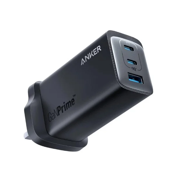 Anker GaNPrime 737 Charger 120W Black A2148211 - 3-Port Fast Charger