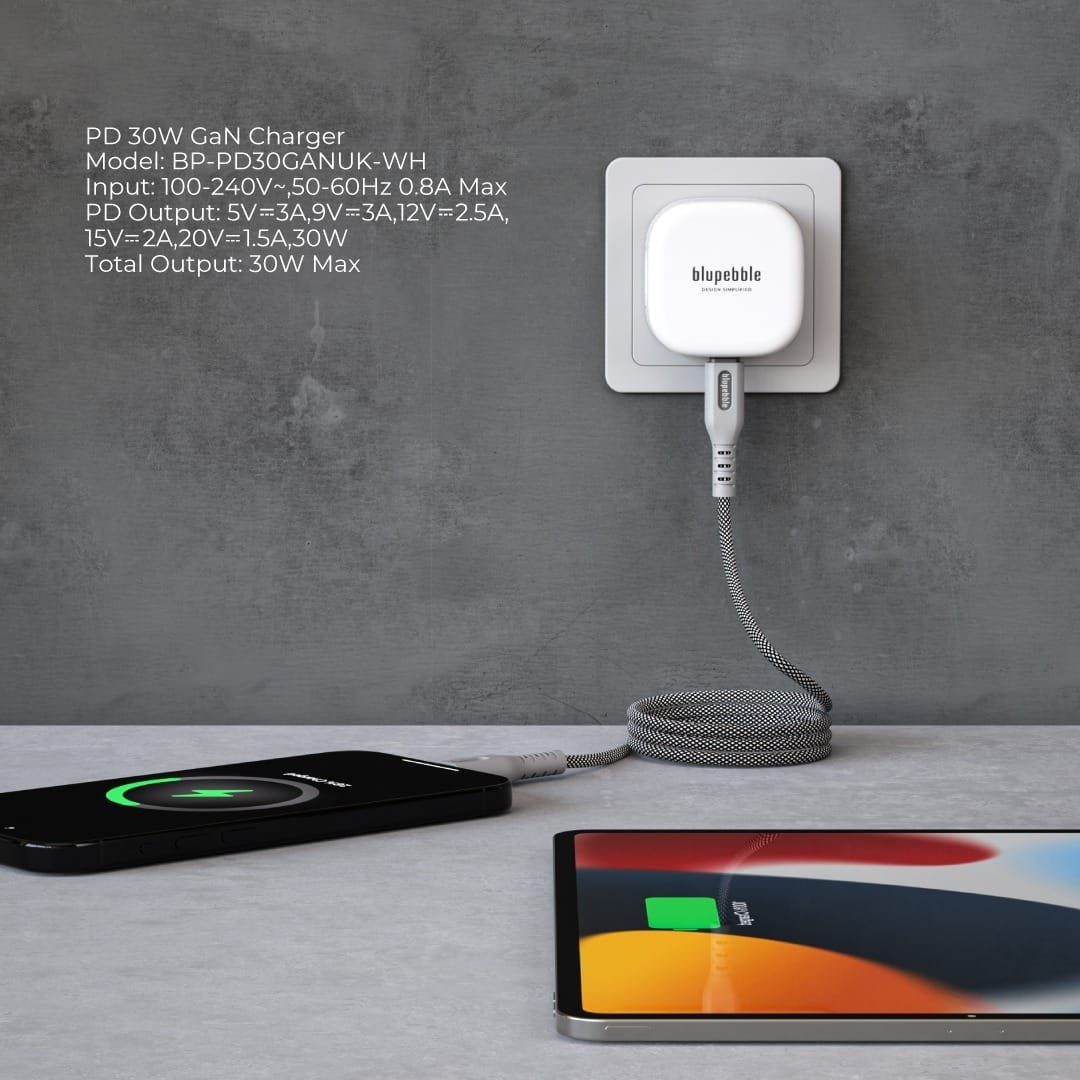 BluPebble Single Port PD GaN Fast Charging Charger 30W - Image 5