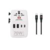 Stay powered wherever you go with the Swiss Military 70W GaN II Super Charger, the ultimate travel companion for fast, efficient charging.