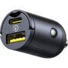 Stay charged wherever your journey takes you with the BASEUS Tiny Star 30W Mini Car Charger in Cosmic Black.
