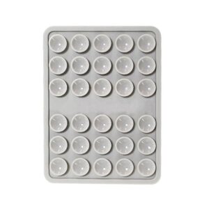 DOUBLE SIDED SUCTION CUP PHONE HOLDER GRAY