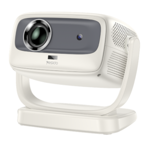 YESIDO 4K RESOLUTION ANDROID 9.0 ADJUSTABLE PROJECTOR WHITE TV13