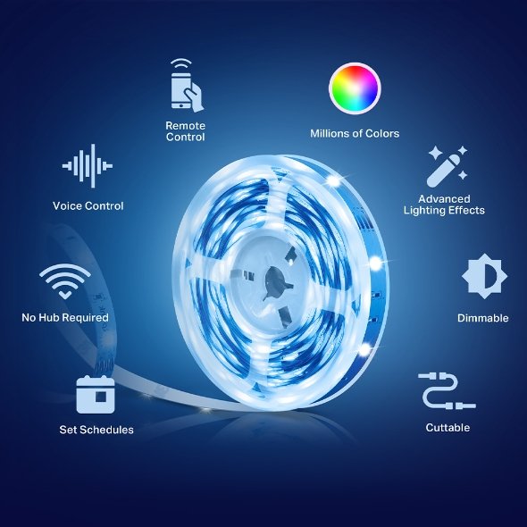 TP-Link Tapo Smart WiFi Multi-Color Light Strip - L900-5 - Image 2