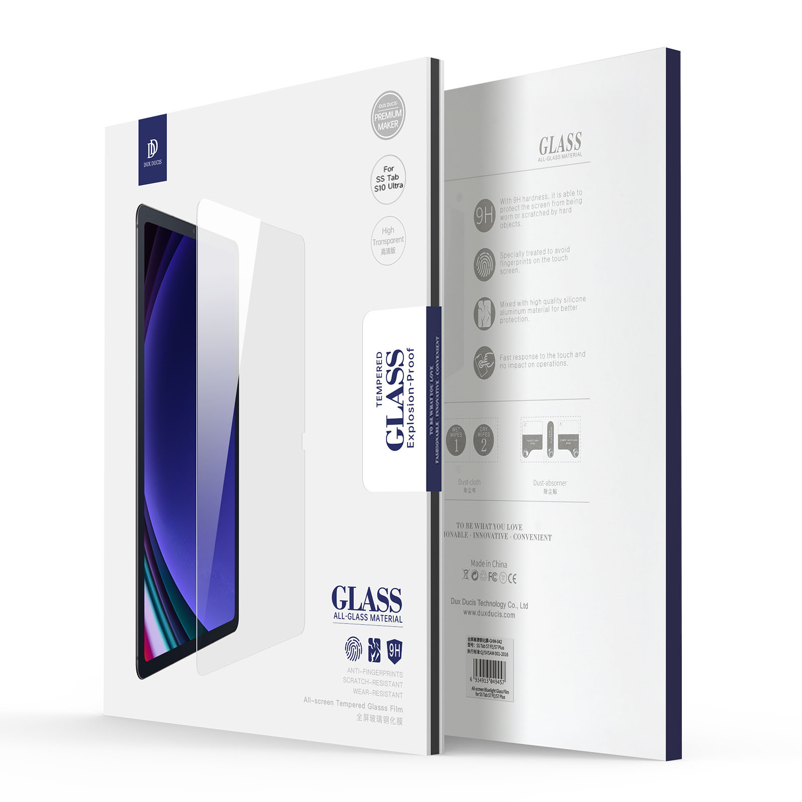 Protect your Samsung Galaxy Tab S10 Ultra, S9 Ultra, or S8 Ultra with the DUXDUCIS Clear Glass Screen Protector