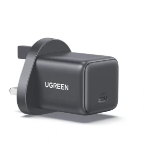 Charge faster and smarter with the UGREEN USB-C 30W GaN Fast Charger.