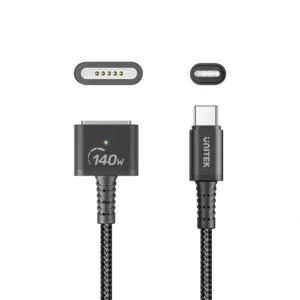 Unlock lightning-fast charging with the UNITEK PD 3.1 USB-C to Magnetic 3 Charging Cable (C14121BK-3M)