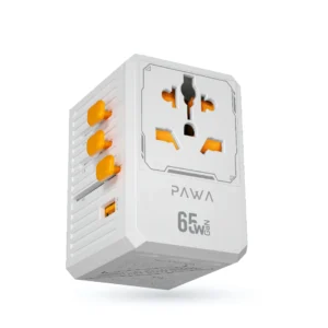 PAWA UNIVERSAL GAN 65W TRAVEL ADAPTER WHITE PW-TCUTA65W-WH