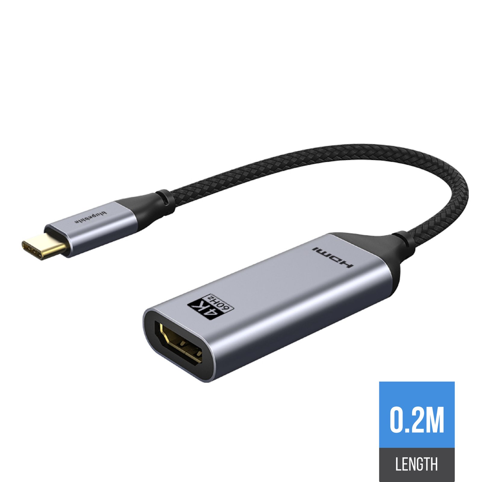 BLUPEBBLE USB TYPE C TO HDMI CABLE ADAPTER 0.2 MM BP-160-PU31CMHDFN1S-GY - Image 4