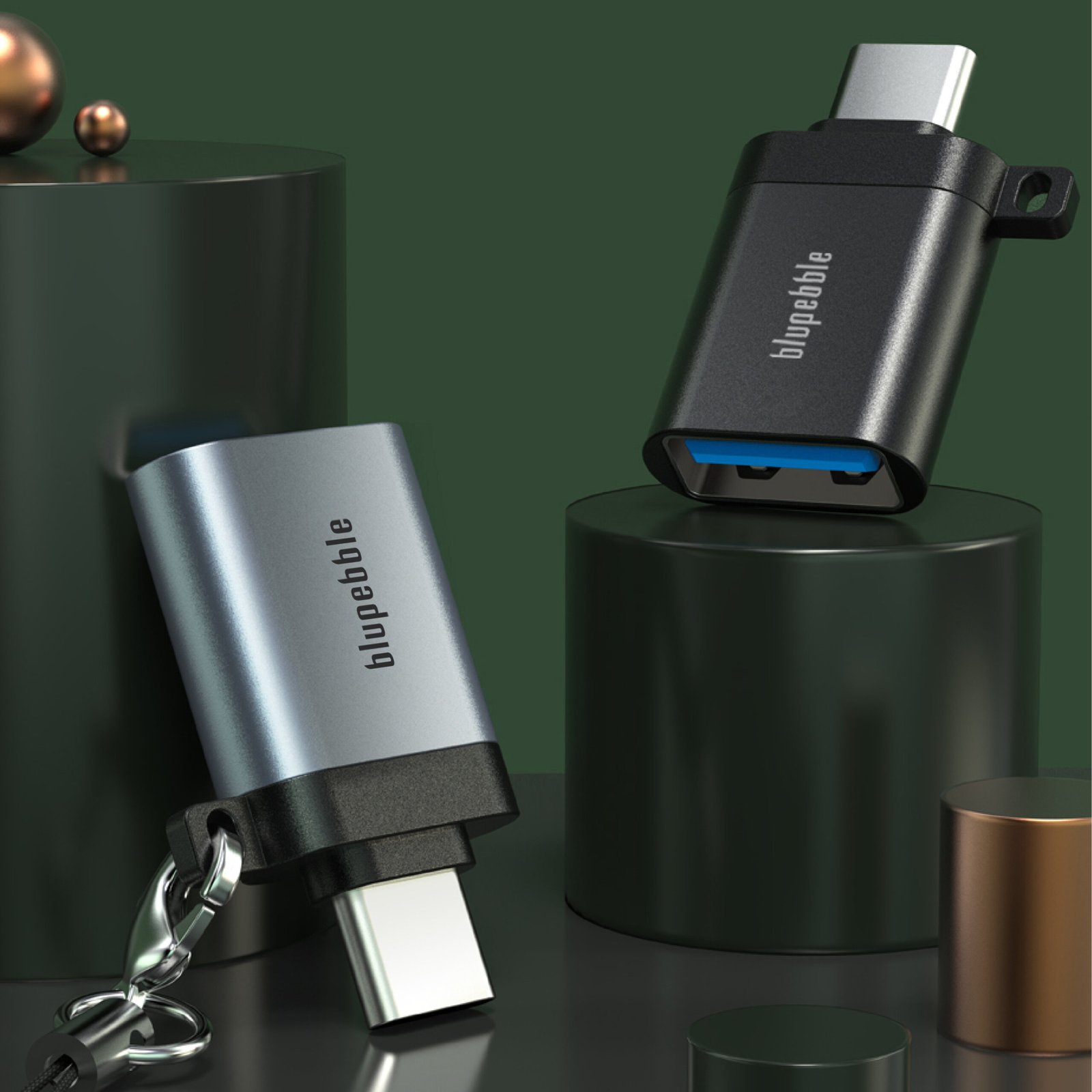 BLUPEBBLE USB-C MALE TO USB 3.0 A FEMALE OTG ADAPTER - Image 5