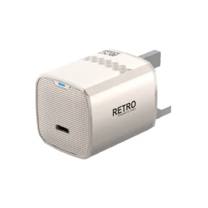 PAWA RETRO PD25W WITH TYPE C PORT UK PLUG TITANIUM PW-TCRT25UK-TT