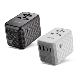 Blupebble Passport 4 World Travel Adapter - Featuring GAN III Tech, 100W Power, 3 USB-C, and 2 USB-A Ports for Ultimate Convenience : Power Up Anywhere