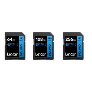 Lexar Professional 800x SDXCâ„¢ UHS-I Memory Card - Up to 150MB/s, High-Speed Storage for Photography and Video