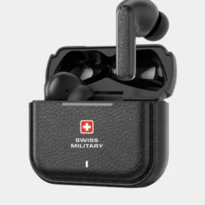 Swiss Military Victor RT75 PRO High-Resolution Pure Music Active Noise Cancelling (ANC) TWS Earbuds - Black (SM-TWS-VICTOR-RT75PRO-BLK)