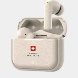 SWISS MILITARY VICTOR HIGH RESOLUTION PURE MUSIC ACTIVE NC EARBUDS CREAM SM-TWS-VICTOR-RT75PRO-CRM