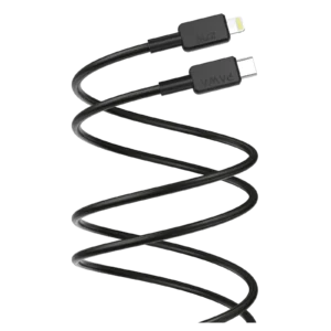 PAWA EL CARO SERIES USB C TO LIGHTNING 27W PREMIUM BRAIDED 1.2M CABLE BLACK PW-12BD27CL-BK
