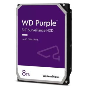 WD 8TB PURPLE SURVEILLANCE SATA 6GBS 256MB CACHE 3.5 INCH INTERNAL HARD DRIVE WD85PURZ