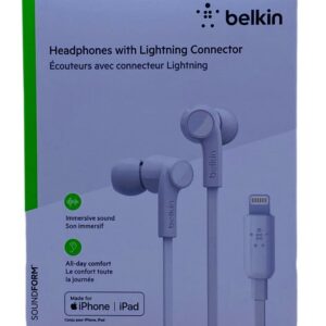 BELKIN IN-EAR HEADPHONES LIGHTNING WHITE G3H0001BTWHT