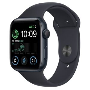 APPLE WATCH SE GPS 44MM SPACE GRAY ALUMINIUM WITH MIDNIGHT SPORT BAND MKQ63