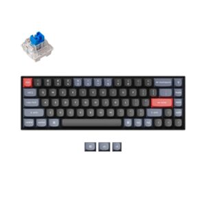 KEYCHRON K6 PRO 68 KEY ALUMINUM FRAME KEYCHRON K PRO MECHANICAL KEYBOARD RGB BLUE SWITCHES K6P-G2