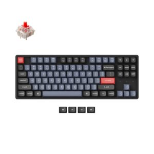KEYCHRON K8 PRO 87 KEYS GATERON GPRO MECHANICAL KEYBOARD WHITE BACKLIGHT RED SWITCHES K8P-G1