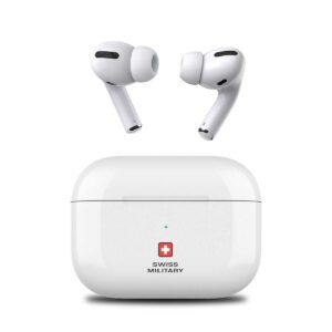 SWISS MILITARY VICTOR TRUE WIRELESS EARBUDS WHITE SM-TWS-VICTOR1-WHI