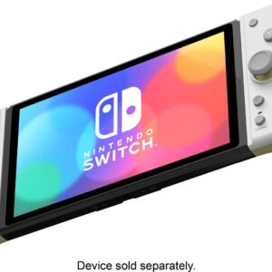 NINTENDO SWITCH HORI SPLIT PAD COMPACT LIGHT GRAY AND YELLOW NSW-373U