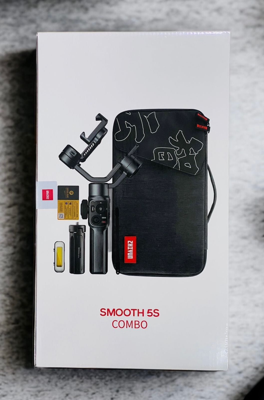 ZHIYUN SMOOTH 5S COMBO 3-AXIS GIMBAL STABILIZER MAGNETIC LIGHT FOR SMARTPHONE GREY - Image 2