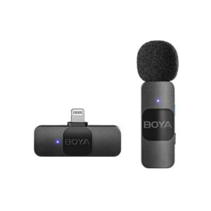 BOYA ULTRA-COMPACTE WIRELESS MICROPHONE FOR IPHONE WITH LIGHTNING BLACK BY-V1