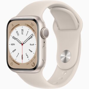 APPLE WATCH SERIES 8 GPS 41MM STARLIGHT ALUMINIUM CASE WITH STARLIGHT SPORT BAND