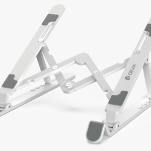 DEVIA KINTONE SERIES MULTIFUNCTION FOLDING STAND FOR LAPTOP AND TABLET WHITE