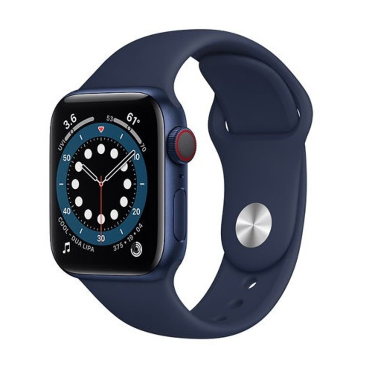 APPLE WATCH SERIES 6 GPS + CELLULAR 40MM BLUE ALUMINIUM CASE WITH DEEP NAVY SPORT BAND M06Q3