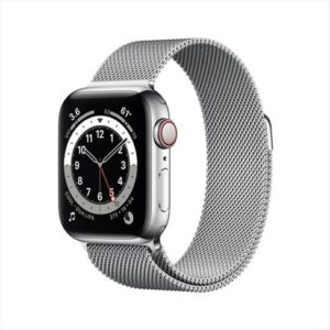 APPLE WATCH SERIES 6 GPS + CELLULAR 40MM SILVER STAINLESS STEEL CASE SILVER MILANESE LOOP BAND M06U3